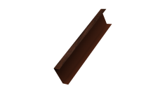 Декоративная накладка на столб универсальная 62х55 для забора жалюзи 0,45 Print Elite Cherry Wood TwinColor (3м)