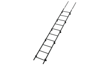 Лестница кровельная Grand Line RAL 7016 2,76м