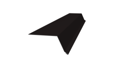 Планка капельник 100х55 Grand Line 0,5 Satin Matt RAL 9005 черный (2м)