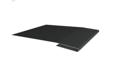 Планка начальная Grand Line 0,5 Velur X RAL 7016 антрацитово-серый (2м)