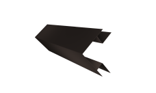 Планка угла внешнего сложного Блок-Хаус new Grand Line 0,5 Atlas X с пленкой RR 32 темно-коричневый (2м)