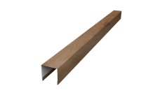 Планка вертикальная лицевая для горизонтального монтажа штакетника 0,45 Print Premium Pine Wood Fresh (1,8м)