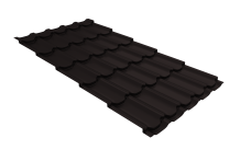 Профиль волновой "Квинта плюс" ("Kvinta plus") 0,45 PE RAL 9005 черный