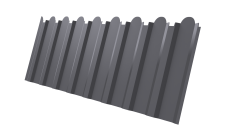 Профнастил С20B фигурный 0,45 Drap TX RAL 7004 сигнальный серый