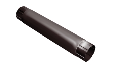 Труба круглая соединительная GL PU 90 мм 1 м RAL 8017 шоколад