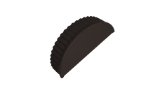 Заглушка малая торцевая Grand Line 0,5 Satin RR 32 темно-коричневый
