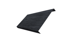 Ламель обратная 200 забора жалюзи Texas 0,45 Print Premium Grey Wood TwinColor