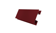 Планка H-образная Экобрус Grand Line 0,45 Drap TX RAL 3005 красное вино (2м)