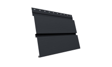 Квадро Брус 3D Grand Line 0,5 Rooftop Бархат с пленкой RAL 7024 мокрый асфальт