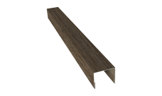 Планка П-образная заборная 24 Grand Line 0,45 Принт Элит Северное дерево TwinColor (3м)