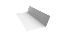 Планка примыкания 150х250 0,45 Drap с пленкой RAL 9003 сигнальный белый (2м)