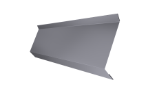 Планка примыкания в штробу 60 0,45 PE с пленкой RAL 7004 сигнальный серый (3м)