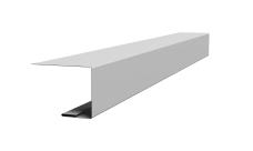 Планка завершающая фальц Grand Line 0,45 Drap ТХ RAL 7047 телегрей 4 (3м)