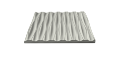 Фиброцементная панель Бетэко Дюна 1220х2440х10мм RAL 9002