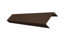 Ламель лицевая 50 забора жалюзи Texas Grand Line 0,5 Satin Matt TX RAL 8017 шоколад