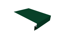 Планка околооконная сложная 300х50х18 (j-фаска) Grand Line 0,5 Satin Matt TX RAL 6005 зеленый мох (2м)