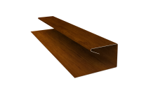 Планка П-образная завершающая сложная (КД) 0,45 Print-Double Premium Golden Wood Intense F (2м)