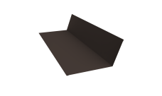 Планка примыкания 150х250 0,45 Drap TX RR 32 темно-коричневый (3м)