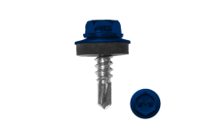 Саморез по металлу Daxmer 5,5х19 (250шт) сверло №3 RAL 5002