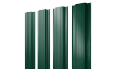 Штакетник Прямоугольный с прямым резом Grand Line 0,45 Drap ТХ RAL 6005 зеленый мох