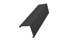 Декоративная накладка на столб универсальная угловая 60х60 для забора жалюзи 0,45 PE-Double RAL 7016 антрацитово-серый (2,5м)