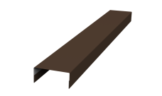 Крышка 45х20 для забора жалюзи Texas Grand Line 0,5 PurPro Matt 275 RAL 8017 шоколад (2,5м)