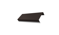 Ламель обратная стартовая/финишная забора жалюзи Texas 53мм для калиток и ворот (с заполнением ламелями 125) Grand Line 0,5 PurPro RR 32 темно-коричневый