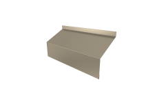 Ламель забора жалюзи Milan/Milan new стартовая/финишная для калиток и ворот Grand Line 0,45 Drap TX RAL 1015 светлая слоновая кость