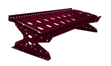 Мостик переходной Grand Line RAL 3003 1м