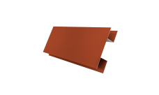 Планка H-образная Экобрус Grand Line 0,5 Сатин матовый RAL 8004 терракота (2м)