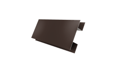 Планка H-образная стыковочная сложная 0,5 Satin Matt RAL 8017 шоколад (2м)