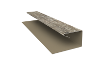 Планка П-образная завершающая сложная (КД) 0,45 Print Elite Nordic Wood TwinColor (2м)