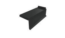 Планка торцевая сегментная Квадро профи Правая 0,5 Satin RAL 7016 антрацитово-серый