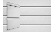 Сайдинг Двойной Брус Grand Line Стандарт белый (3,0м)