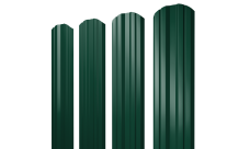 Штакетник Twin фигурный 0,5 Satin RAL 6005 зеленый мох