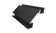 Угол внутренний сложный 75мм Grand Line 0,5 Rooftop Бархат RAL 7016 антрацитово-серый (2м)