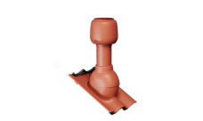 Дефлектор скатный для волновой черепицы (h 500мм, d 110мм) Франкфуртская, Таунус красный