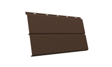 ЭкоБрус 0,345 Gofr Grand Line 0,5 Drap TX с пленкой RAL 8017 шоколад