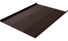 Фальц двойной стоячий Line Grand Line 0,5 Velur с пленкой на замках RAL 8017 шоколад