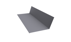 Планка примыкания 150х250 0,45 Drap TX RAL 7004 сигнальный серый (3м)