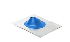 Проходной элемент MF угловой №1 (75-200мм) +185 EPDM (металлический неокрашенный фланец) синий