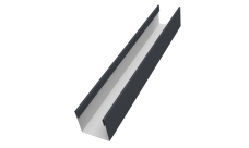 Стойка для забора жалюзи Milan Slim Grand Line 0,5 PurPro Matt 275 RAL 7024 мокрый асфальт (3м)