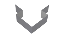 Угол внешний симметричный фибросайдинга 0,5 Satin с пленкой RAL 7004 сигнальный серый (3м)