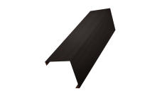 Декоративная накладка на столб универсальная угловая 60х60 для забора жалюзи Grand Line 0,45 Print Elite Coffee Wood TwinColor (3м)