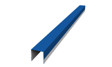 Планка вертикальная обратная для забора жалюзи Palermo 0,7 PE RAL 5005 сигнальный синий (1,8м)