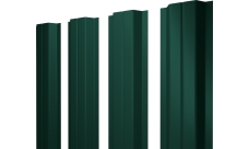 Штакетник П-образный A с прямым резом Grand Line 0,4 PE RAL 6005 зеленый мох