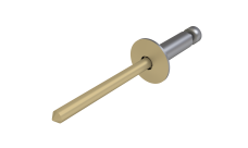 Заклёпка вытяжная Daxmer 4,8х10 (500шт) нерж/нерж RAL 1014