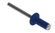 Заклёпка вытяжная Daxmer 4,8х12 (1000шт) алюм/сталь RAL 5002