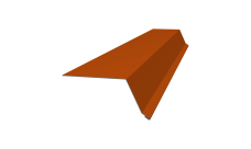 Планка капельник 100х55 Grand Line 0,45 PE с пленкой RAL 2004 оранжевый (2м)