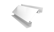 Планка угла внутреннего сложного Блок-Хаус новый Grand Line 0,5 Сатин с пленкой RAL 9003 сигнальный белый (2м)